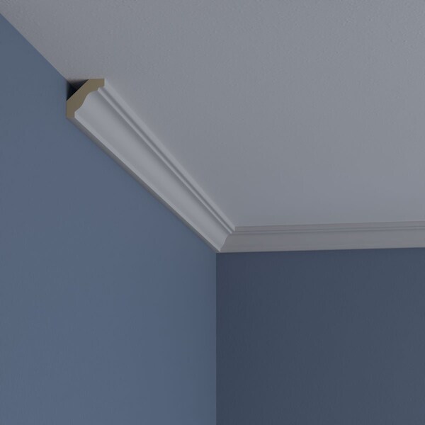 Ekena Millwork 1 3/8"H x 1 3/8"P x 1 7/8"F x 94 1/2"L Artis Crown Moulding - MLD01X01X02AR