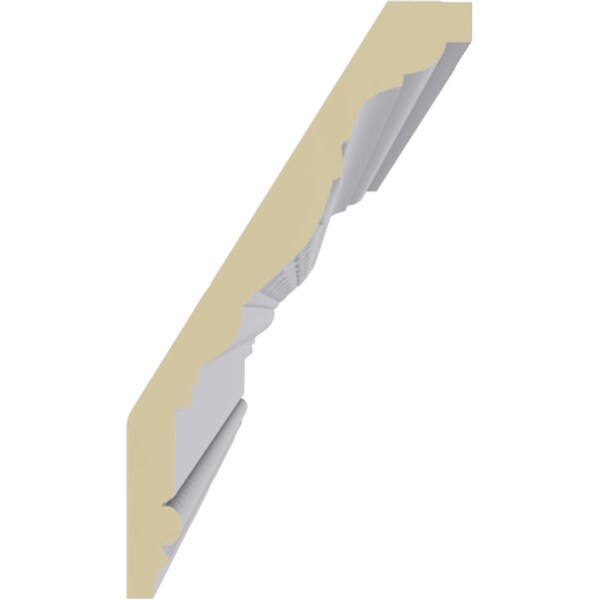 Ekena Millwork 4 3/4"H x 2 3/4"P x 5 3/8"F x 94 1/2"L, (2 1/4" Repeat) Nadia Crown Moulding - MLD05X03X05NA