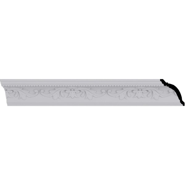 Ekena Millwork 4 3/8"H x 4"P x 5 7/8"F x 94 1/2"L, (9 5/8" Repeat), Versailles Crown Moulding - MLD04X04X06VE
