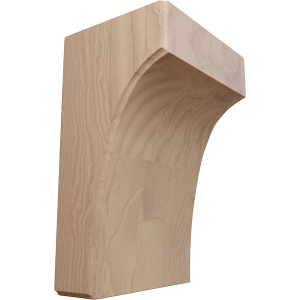 Ekena Millwork 5 1/4"W x 4"D x 8"H Clarksville Bracket, Mahogany - BKTW05X04X08CVGM