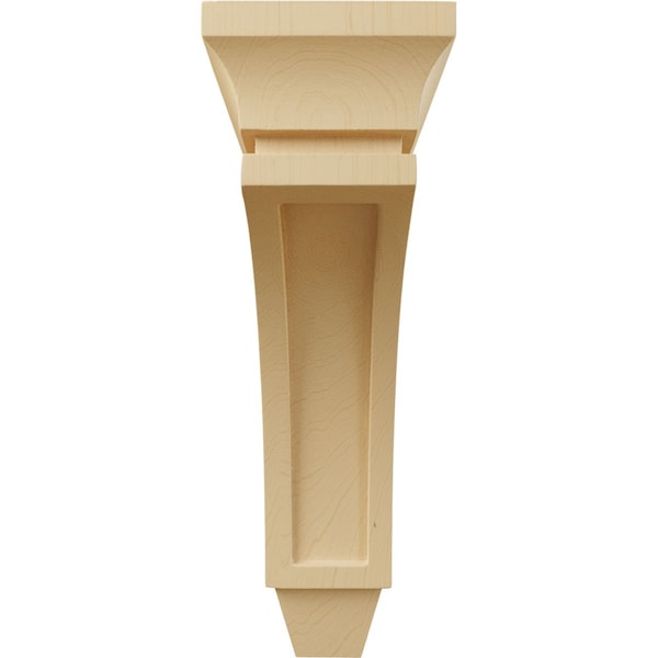 Ekena Millwork 4 1/2"W x 9"D x 14"H Large Lucan Wood Corbel, Alder - CORW05X09X14LUAL