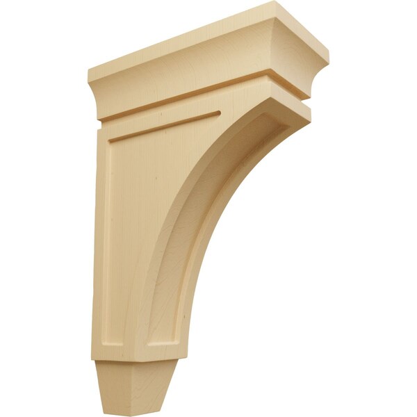 Ekena Millwork 4 1/2"W x 9"D x 14"H Large Lucan Wood Corbel, Alder - CORW05X09X14LUAL