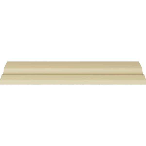 Ekena Millwork 3"H x 3"P x 4 1/4"F x 94 1/2"L Crendon Bead and Barrel Crown Moulding - MLD02X02X04CR