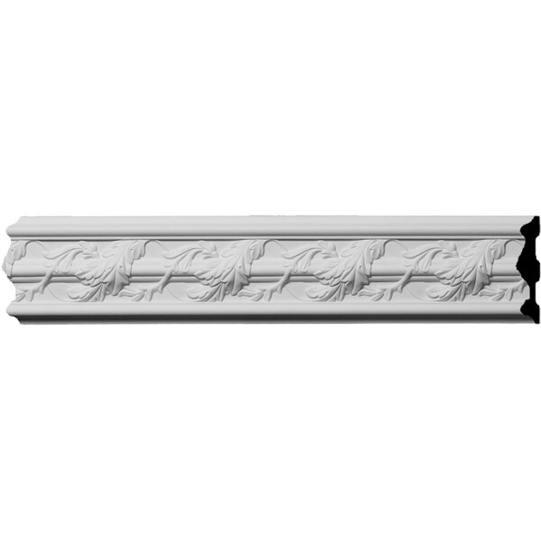 Ekena Millwork Chair Rail, Urethane, 96 in L, 4-3/8 in H - CHA04X01SO