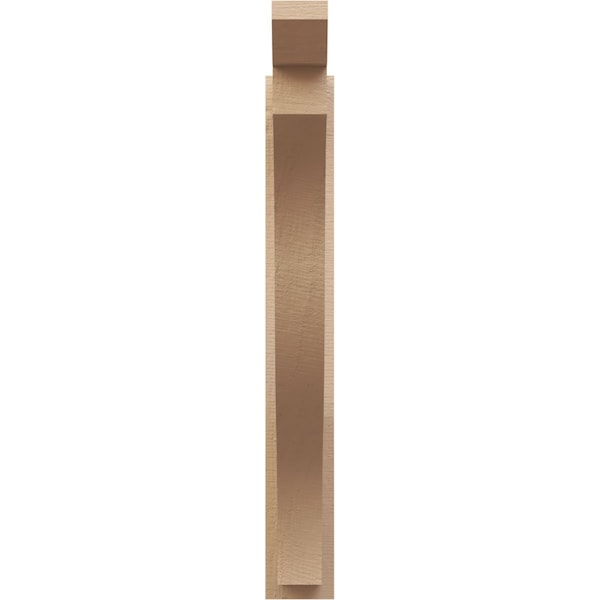 Ekena Millwork 5 1/2-in W x 30-in D x 42-in H Funston Slat Rough Cedar Woodgrain TimberThane Outlooker, Primed Tan - OUTUR055X30X42FST24RCPR