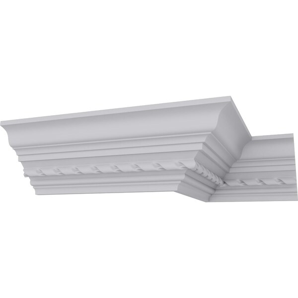 Ekena Millwork 3 3/4"H x 3 7/8"P x 5 1/2"F x 94 1/2"L Windsor Rope Crown Moulding - MLD03X04X05WI