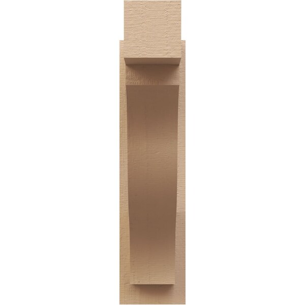 Ekena Millwork 6-in W x 20-in D x 24-in H Funston Block Rough Cedar Woodgrain TimberThane Outlooker, Primed Tan - OUTUR060X20X24FST44RCPR