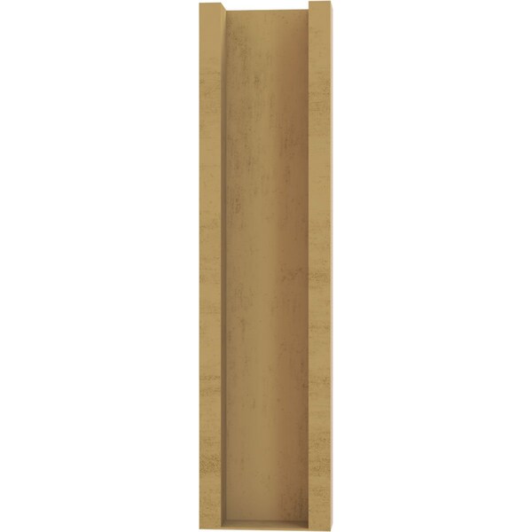 Ekena Millwork 6-in W x 20-in D x 24-in H Funston Block Rough Cedar Woodgrain TimberThane Outlooker, Primed Tan - OUTUR060X20X24FST44RCPR