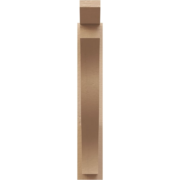 Ekena Millwork 5 1/2-in W x 26-in D x 34-in H Funston Slat Rough Cedar Woodgrain TimberThane Outlooker, Primed Tan - OUTUR055X26X34FST24RCPR