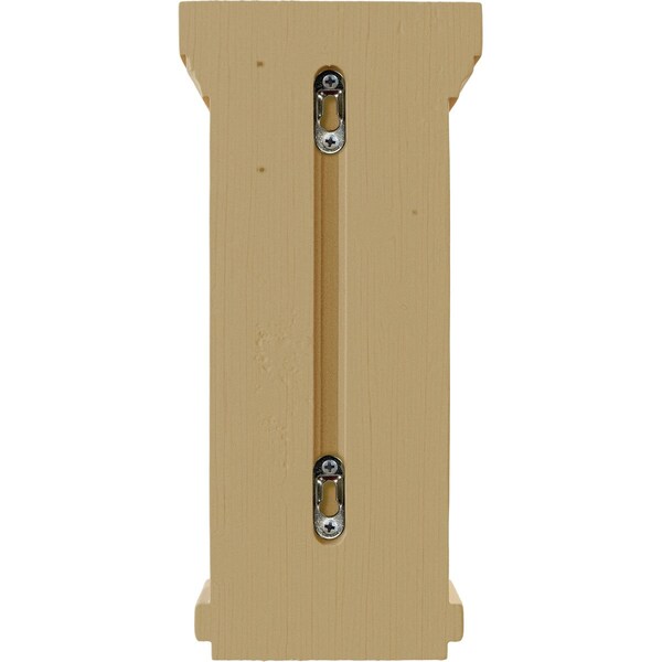 Ekena Millwork 6 1/2"W x 6 1/2"D x 14"H Traditional Recessed Corbel, Alder - COR06X06X14TRAL