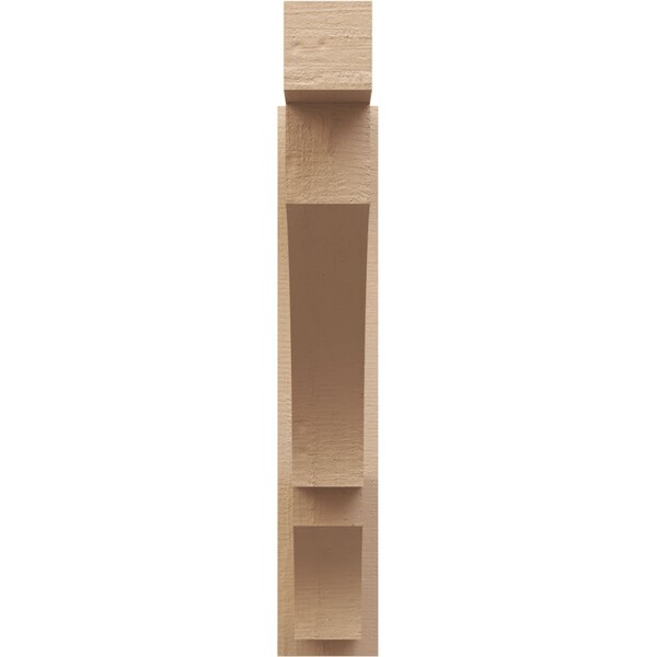 Ekena Millwork 5 1/2-in W x 30-in D x 30-in H Balboa Block Rough Cedar Woodgrain TimberThane Outlooker, Primed Tan - OUTUR055X30X30BOA44RCPR
