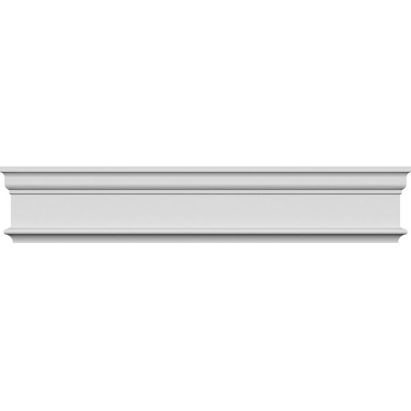 Ekena Millwork 45" Bottom Width x 46 1/2" Top Width x 4 5/8"H x 1 1/8"P Holmdel Crosshead - CRH05X45HO