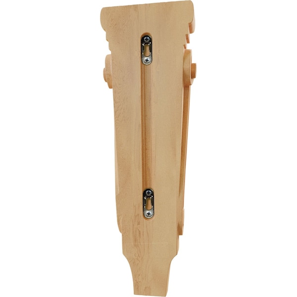 Ekena Millwork 5 1/8"W x 2 3/8"D x 15 1/2"H Medium Traditional Pilaster Wood Corbel, Red Oak - CORW05X02X16PTRO