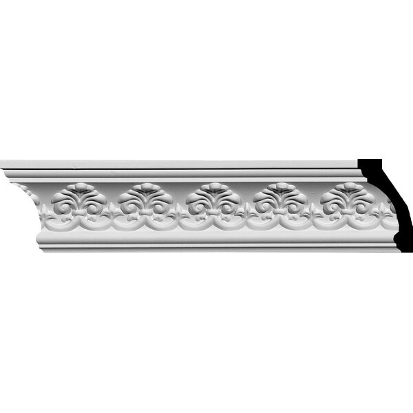 Ekena Millwork SAMPLE - 3 7/8"H x 2 1/8"P x 4 1/2"F x 12"L Hampshire Crown Moulding - SAMPLE-MLD03X02X04HA