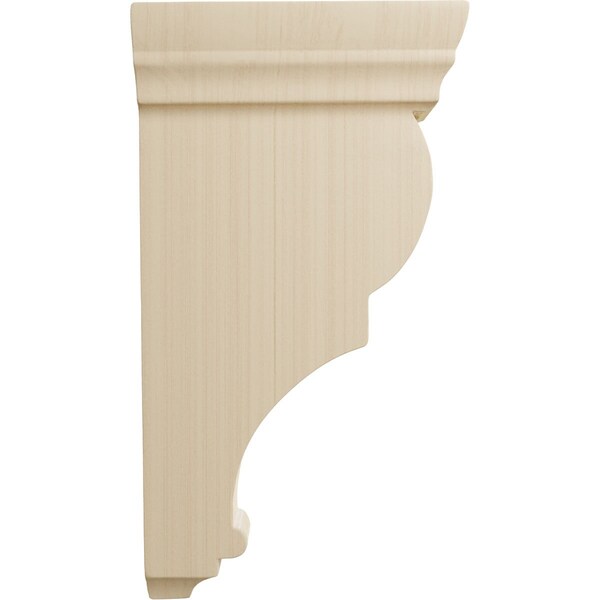 Ekena Millwork 2 1/2"W x 5 1/2"D x 10"H Medium Rojas Wood Corbel, Rubberwood - CORW02X05X10RJRW