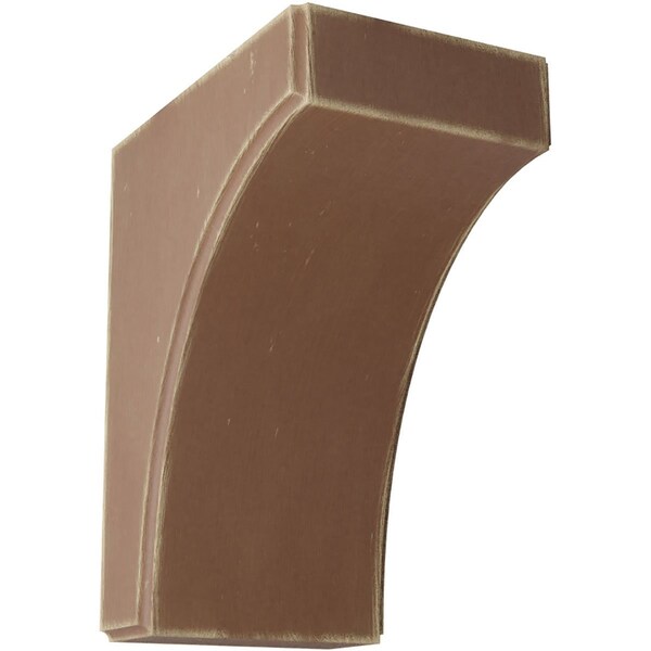 Ekena Millwork 5 1/4"W x 8"D x 10"H Clarksville Wood Vintage Decor Bracket, Weathered Brown - BKTWD05X08X10CVBR