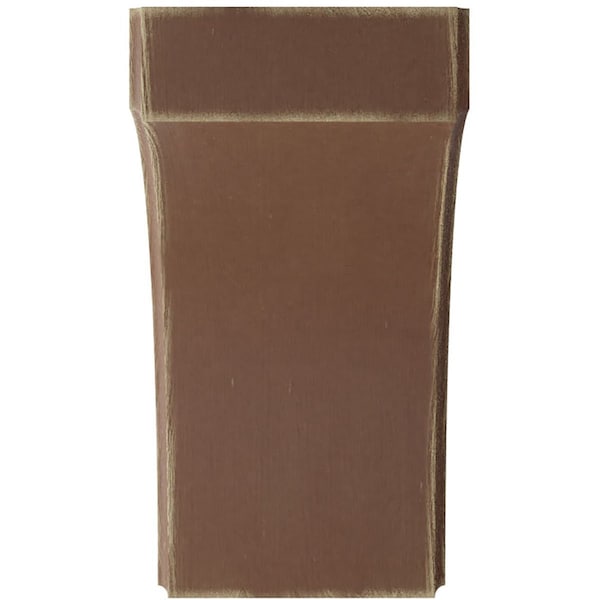 Ekena Millwork 5 1/4"W x 8"D x 10"H Clarksville Wood Vintage Decor Bracket, Weathered Brown - BKTWD05X08X10CVBR