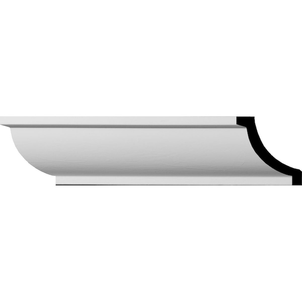 Ekena Millwork SAMPLE - 1 1/2"H x 1 1/2"P x 2 1/8"F x 12"L Ashford Smooth Mini Crown Moulding - SAMPLE-MLD01X01X02AS