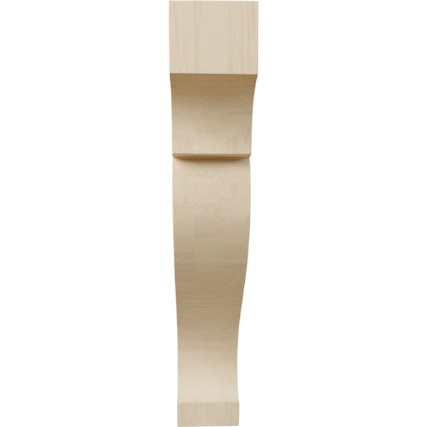 Ekena Millwork 1 3/4"W x 6"D x 10"H Small Rockport Wood Corbel, Rubberwood - CORW02X06X10RKRW