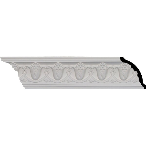 Ekena Millwork SAMPLE - 3 1/8"H x 3 1/8"P x 4 3/8"F x 12"L, (2 3/4" Repeat), Grape Crown Moulding - SAMPLE-MLD03X03X04GR