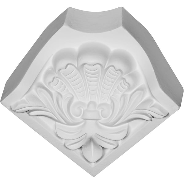 Ekena Millwork 3"H x 3 3/8"P x 4 1/2"F Harvest Crown Moulding Inside Corner - MIC03X03HA