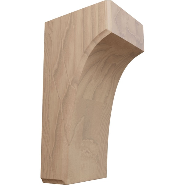 Ekena Millwork 3 1/2"W x 4"D x 8"H Clarksville Bracket, Mahogany - BKTW04X04X08CVGM