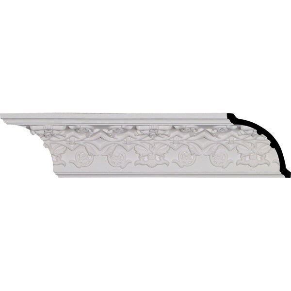 Ekena Millwork SAMPLE - 3 1/2"H x 3 1/2"P x 5"F x 12"L, (6 3/8" Repeat), Rose Crown Moulding - SAMPLE-MLD03X03X05RO