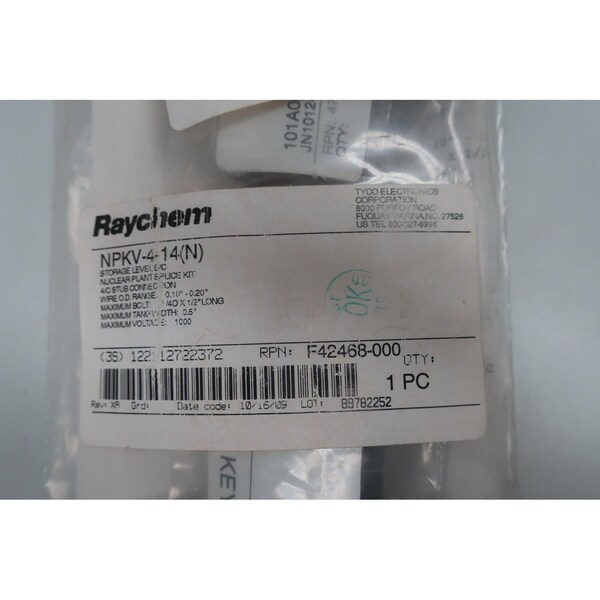 Kit de empalme Raychem 4/C 0-1-0.2 pulgadas Kit de empalme de cables y tubo retractil térmico - NPKV-4-14(N)