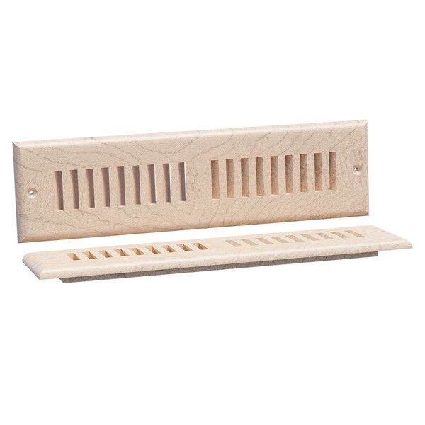 Designs Of Distinction Medium Self Rimming Toe Kick Vent - Hard Maple - 01992012HM1