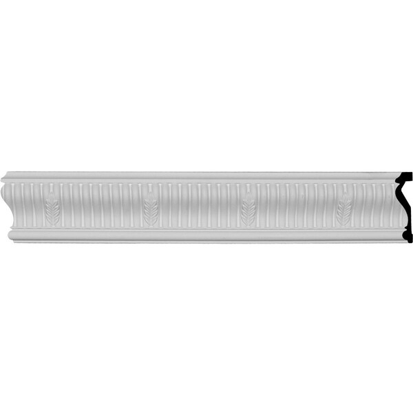 Ekena Millwork SAMPLE - 3 3/8"H x 1"P x 12"L Nevio Chair Rail - SAMPLE-CHA03X02NE