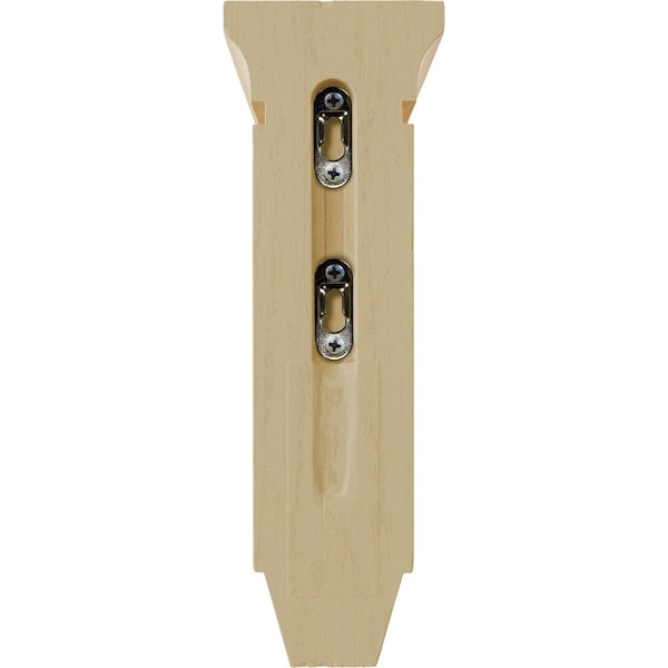 Ekena Millwork 3 3/8"W x 6 3/4"D x 10"H Small Lucan Wood Corbel, Maple - CORW03X07X10LUMA