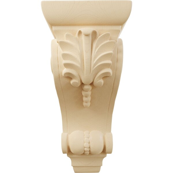 Ekena Millwork 3 3/4"W x 4 3/8"D x 8 1/2"H Medium Fig Leaf Corbel, Maple - COR03X04X08FIMA