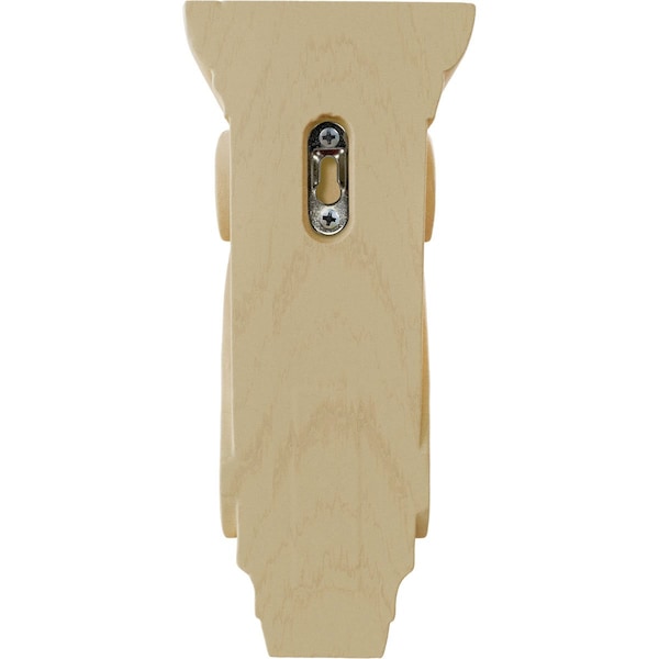 Ekena Millwork 3 3/4"W x 4 3/8"D x 8 1/2"H Medium Fig Leaf Corbel, Maple - COR03X04X08FIMA
