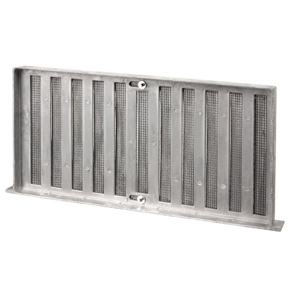 Gaf Master Flow 16 in. x 8 in. Die-Cast Aluminum Grate Style Foundation Vent in Mill - 500