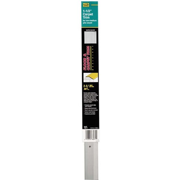 M-D Building Products M-d Products 1-.38in. X 72in. Pewter Wide Fluted Carpet Trim - M-310041