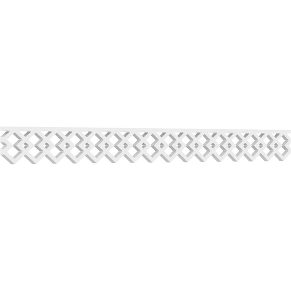 Dwellingdesigns 4 x 48 in. Pitch 0.62 in. Hadley Architectural Grade PVC Running Trim - DW2572241