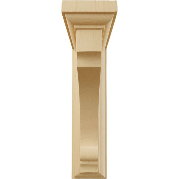 Ekena Millwork 2 1/2"W x 6"D x 8"H Medium Thompson Wood Bracket, Alder - BKTW02X06X08TMAL