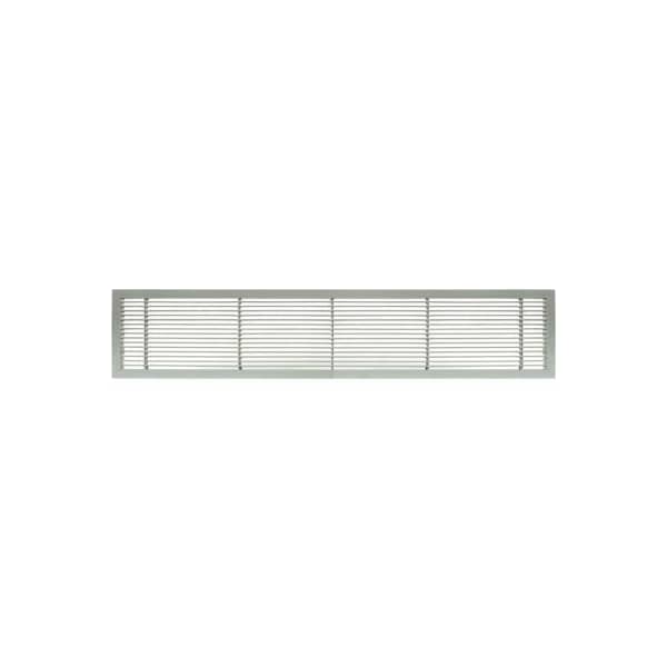 Giumenta-Architectural Grille AG10 Series 6in x 12in Solid Alum Fixed Bar Supply/Return Air Vent Grille, Brushed Satin - 100061201