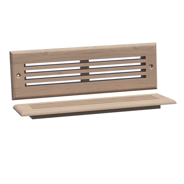 Designs Of Distinction 11.75"W Linear Style Toe Kick Vent - Alder - 01992210AL1
