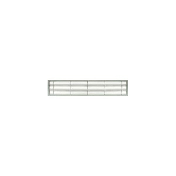 Giumenta-Architectural Grille AG10 Series 4in x 24in Solid Alum Fixed Bar Supply/Return Air Vent Grille, Brushed Satin - 100042401