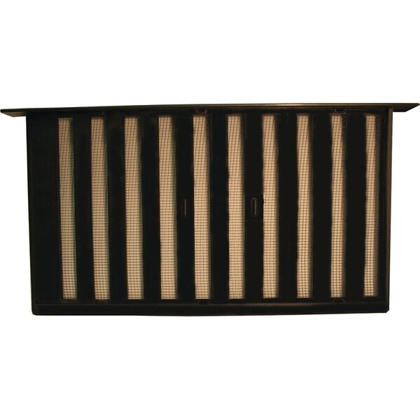 Bestvents Witten Vent Foundation Vent, Mesh Grill, Aluminum, Black Oxide - 327BL