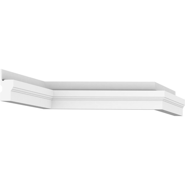 Ekena Millwork 3"H x 1 1/4"P x 96"L Nail Fin Brick Mould, PVC - MLD03X01X96NFSWPV