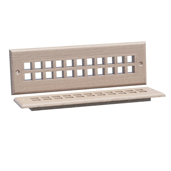Designs Of Distinction 11.75"W Grate Style Toe Kick Vent - White Oak - 01992110WK1