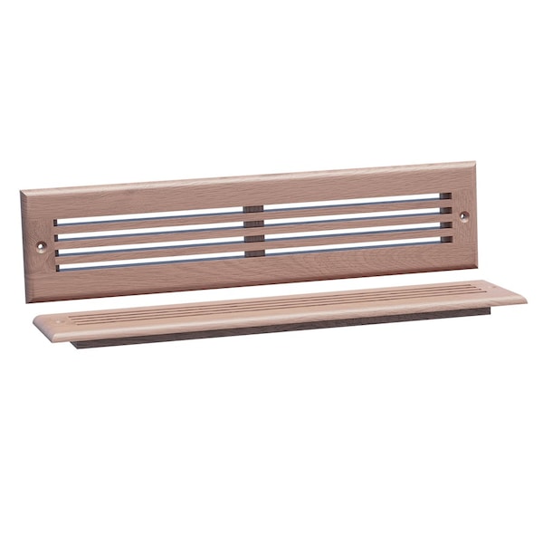Designs Of Distinction 15.75"W Linear Style Toe Kick Vent - Red Oak - 01992214AK1