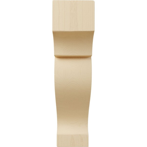 Ekena Millwork 1 3/4"W x 3 1/2"D x 7"H Small Dearborn Wood Corbel, Maple - CORW02X07X04DRMA