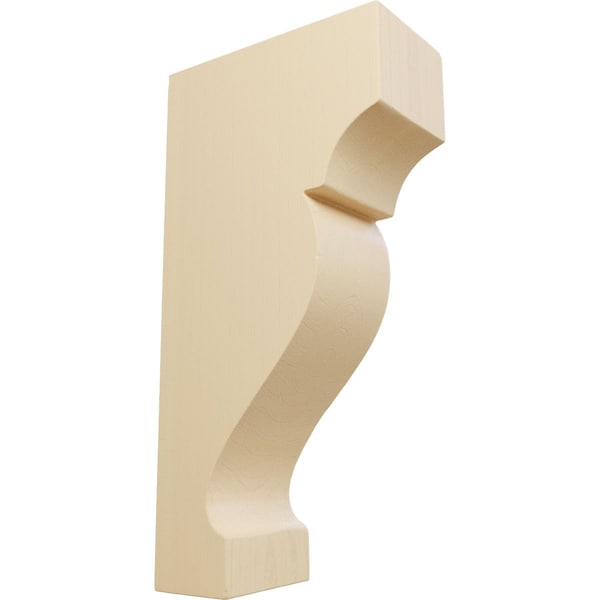 Ekena Millwork 1 3/4"W x 3 1/2"D x 7"H Small Dearborn Wood Corbel, Maple - CORW02X07X04DRMA