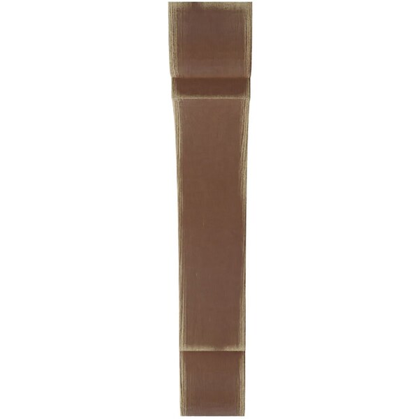 Ekena Millwork 1 3/4"W x 10"D x 10"H Large Olympic Wood Vintage Decor Bracket, Weathered Brown - BKTWD01X10X10OLBR