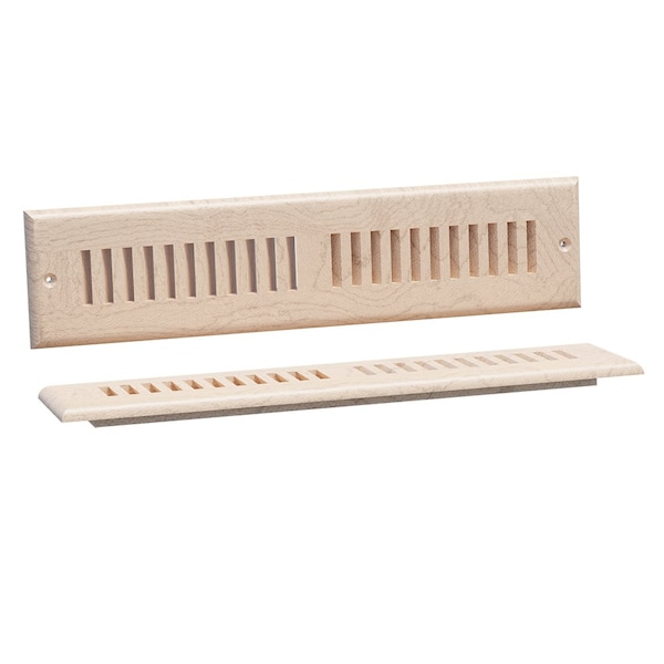 Designs Of Distinction Large Self Rimming Toe Kick Vent - Hard Maple - 01992014HM1