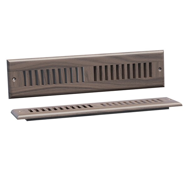 Designs Of Distinction Large Self Rimming Toe Kick Vent - Walnut - 01992014WL1