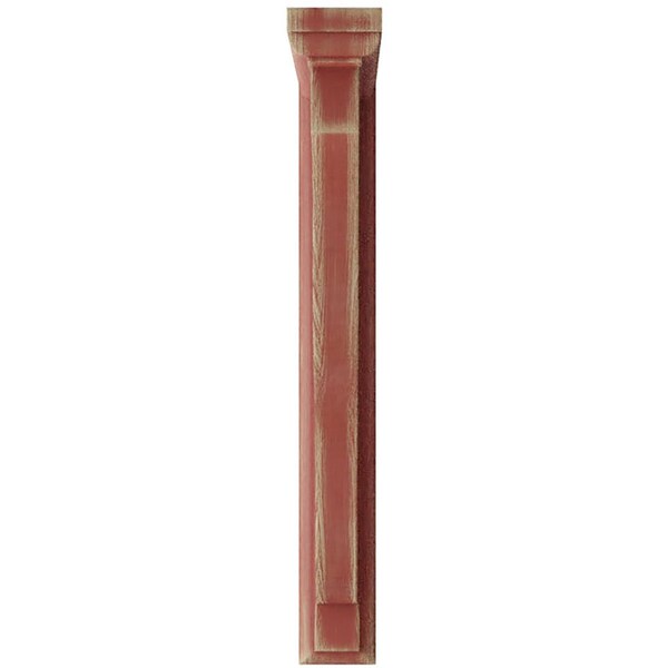 Ekena Millwork 1 1/2"W x 9"D x 11"H Hamilton Traditional Wood Vintage Decor Bracket, Salvage Red - BKTWD01X09X11HARD